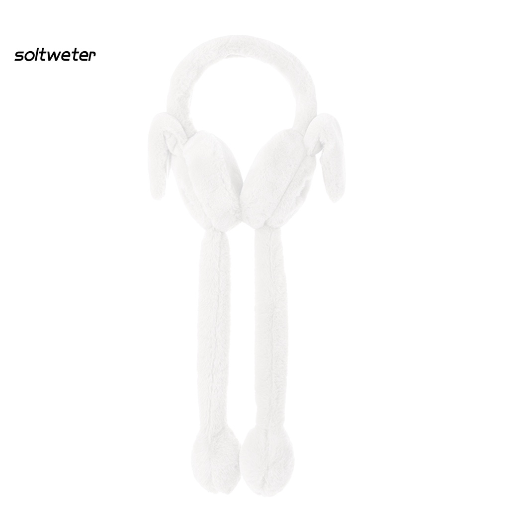 Chụp tai giữ ấm dày dặn thoáng khí hình tai thỏ dễ thương