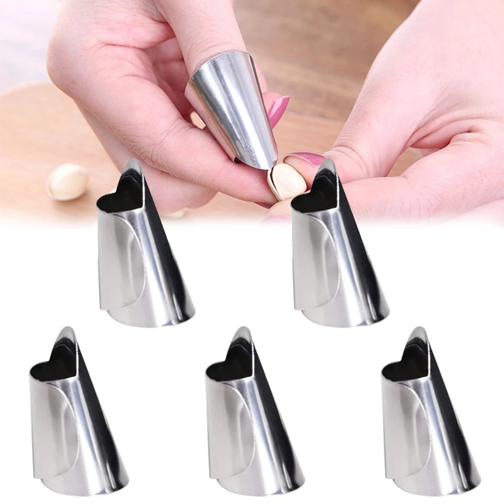Set 1/ 5 dụng cụ bảo vệ ngón tay bằng thép không gỉ đa năng