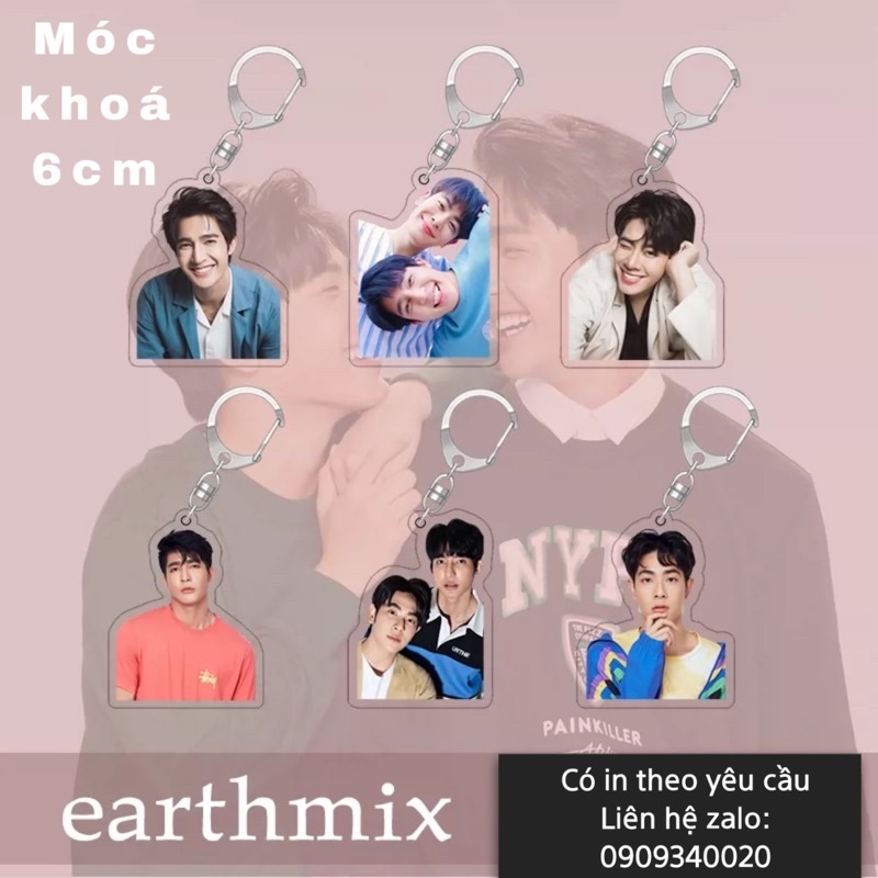 MÓC KHOÁ EARTHMIX SIÊU NGẦU SIÊU ĐÁNG YÊU 6cm