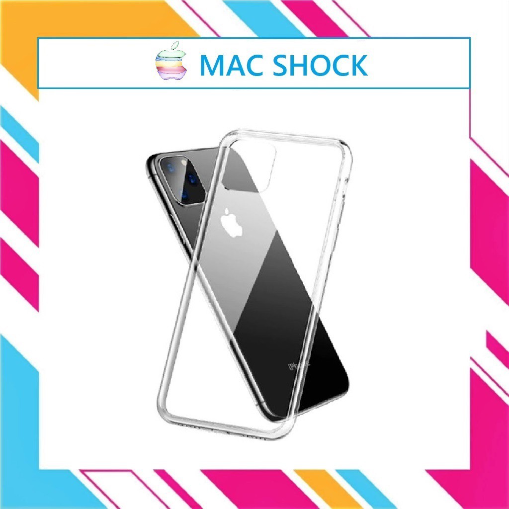 Ốp Lưng Silicon trong suốt IP 7/7 plus/8 plus/X/XS Max/11/11 Pro Max/12/12 Pro Max- Mac shock