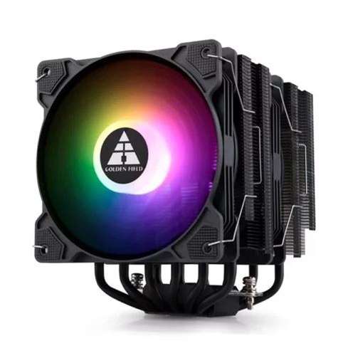 Tản nhiệt khí CPU Golden Field Wind Black 2 Fan Led ARGB Sync - Hàng chính hãng