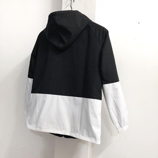 Áo dù - ĐEN TRẮNG (unisex)