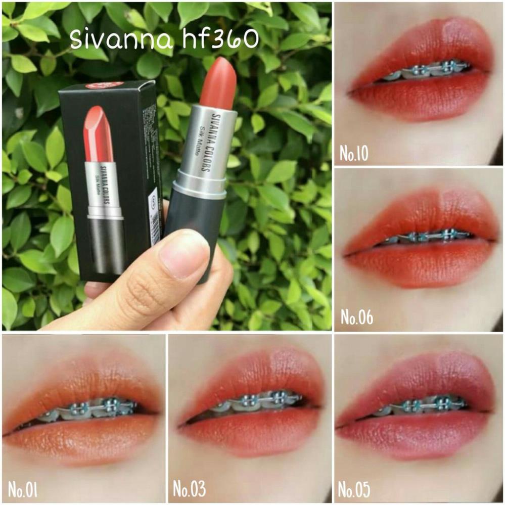 Son Lì Sivanna Color Silk Matte HF360 SIVANNA COLORS Silk Matte Lip HF360