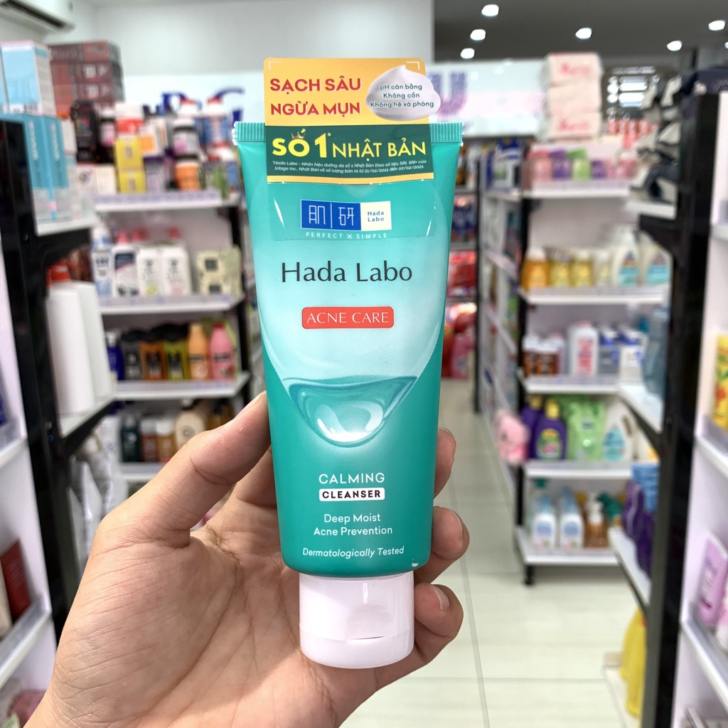 Kem Rửa Mặt Hada Labo Cho Da Mụn Và Nhạy Cảm 80g