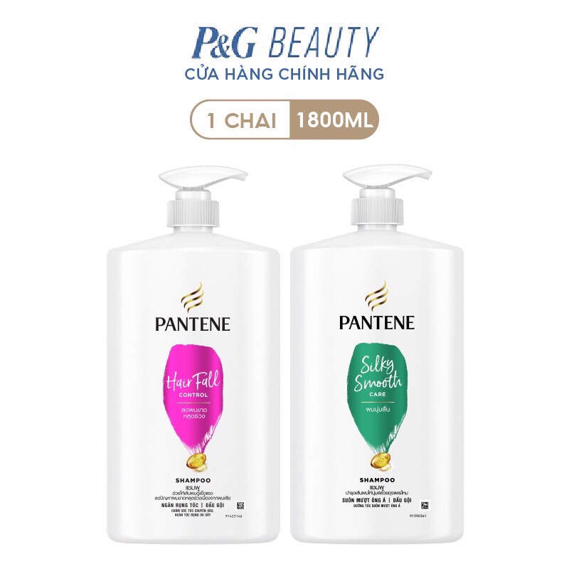 Dầu gội Pantene  chai 1800ml-1200ml suôn mềm mượt óng ả - ngăn rụng tóc-hư tổn