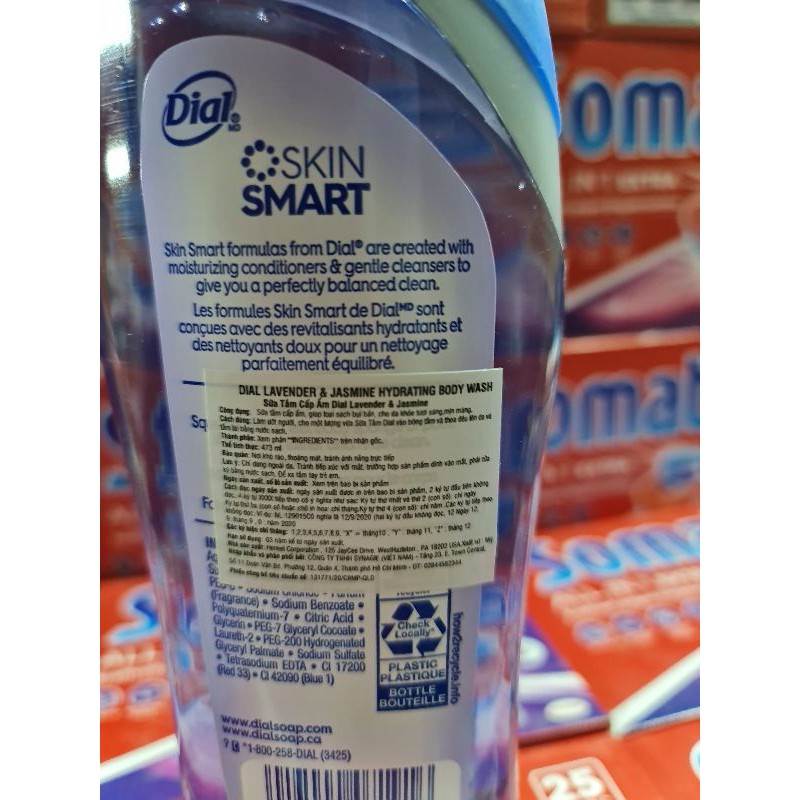 Sữa tắm body massage hạt Dial 473ml nhập khẩu Mỹ