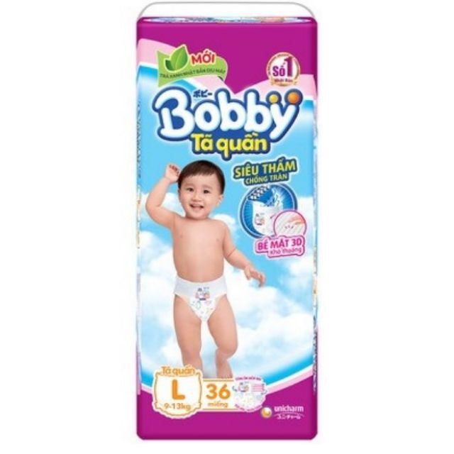 Tã Quần Bobby (S44, M40, L36, XL32, XXL28).....: