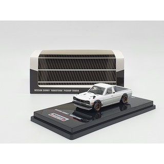 Xe Mô Hình Nissan Sunny Pickup Truck "Hakotora" White 1:64 Inno Models (Trắng)