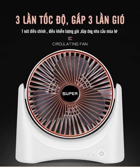 Quạt tích điện mini FAN để bàn | BigBuy360 - bigbuy360.vn