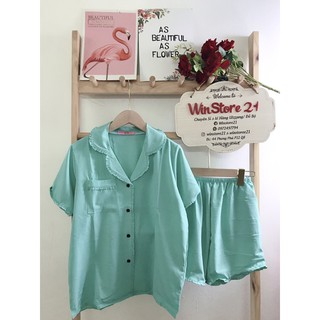 ( FreeSize Lụa ) Đồ Bộ Pijama Lụa Hàn Bèo Đùi .