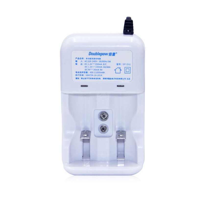 Sạc dùng cho pin sạc D, C, AA, AAA, pin vuông 9v.