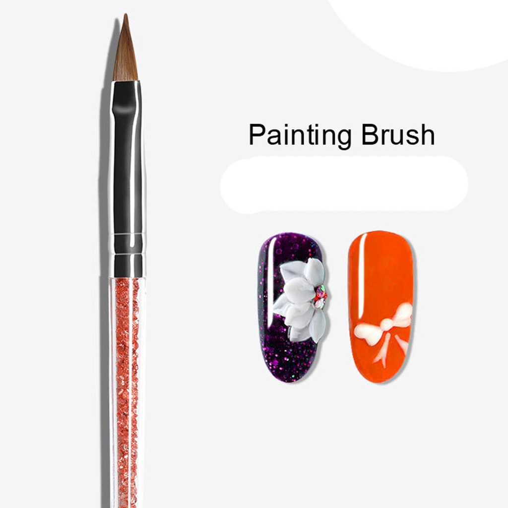 [Hàng mới về] Cọ Vẽ Trang Trí Móng Tay Bằng Acrylic Trong Suốt Chuyên Dụng