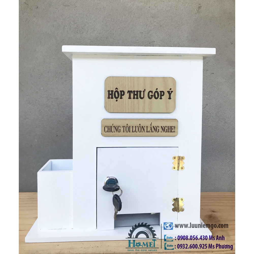 HỘP THƯ GÓP Ý BẰNG GỖ - HỘP THƯ GÓP Ý MẪU MÃ ĐỘC ĐÁO 2022