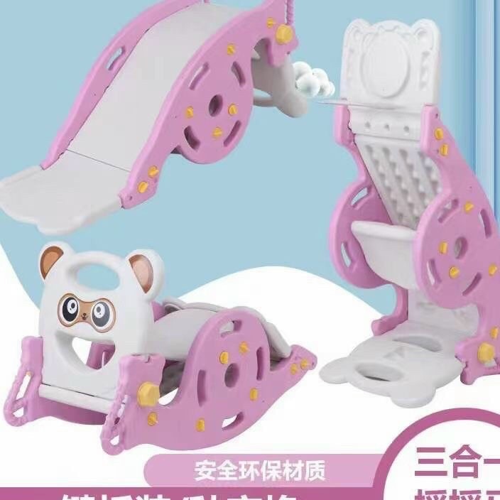 CẦU TRƯỢT BẬP BÊNH 3 IN 1 CHO BÉ(TẶNG KÈM 10 BÓNG)