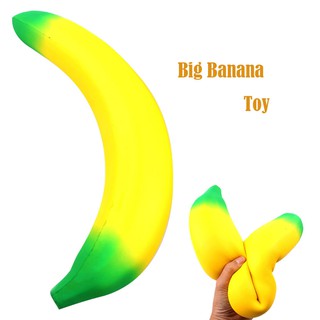 Lovely Stress Reliever Large Banana Super Slow Rising Kids Squeeze Toys