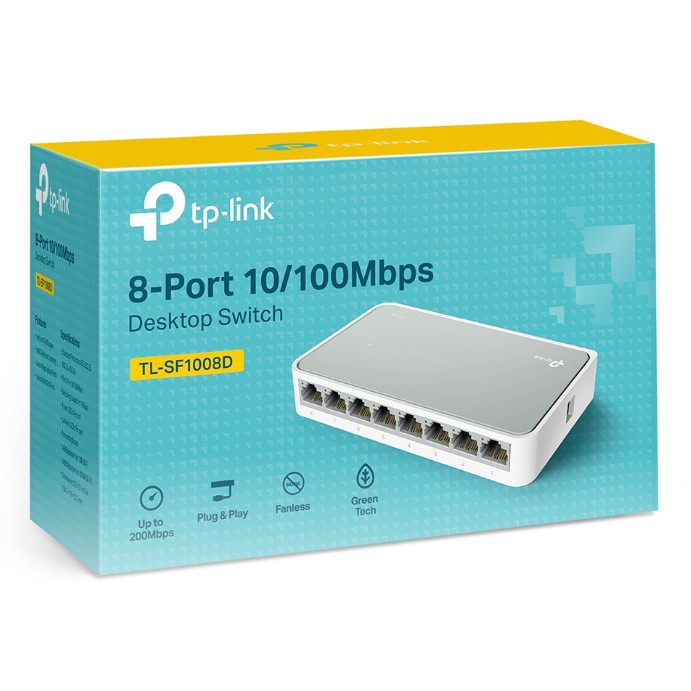 TPLink TL-SF1008D - Bộ Chia Tín Hiệu Để Bàn 8 cổng 10/100Mbps