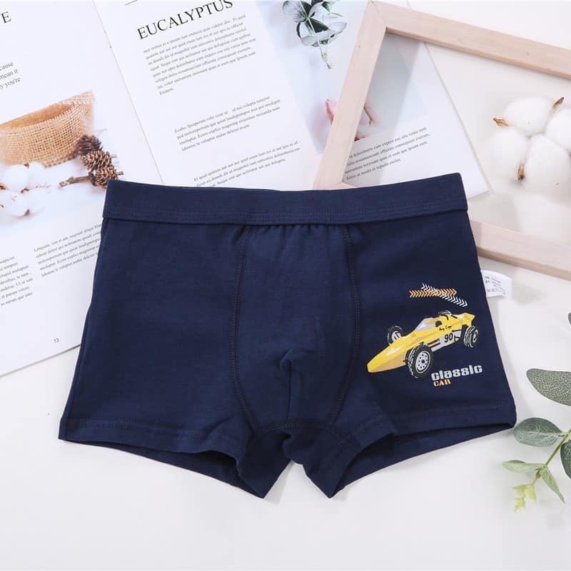 Set 3 Quần Lót Dạng Đùi Boxer - Mẫu Xe Đua F1