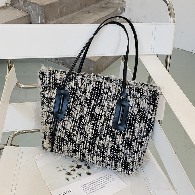 Túi đeo vai bằng vải len thời trang thanh lịch cho nữ IELGY