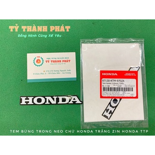 Tem bửng trong Neo chử Honda Trắng 110mm