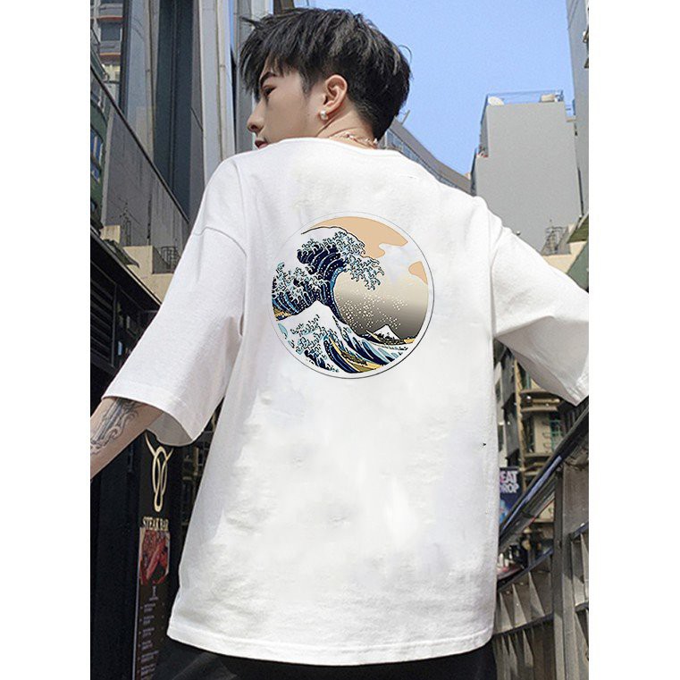 Áo thun unisex form rộng Nhật Bản đẹp độc lạ phong cách cá tính vải dày mịn 2019T2376