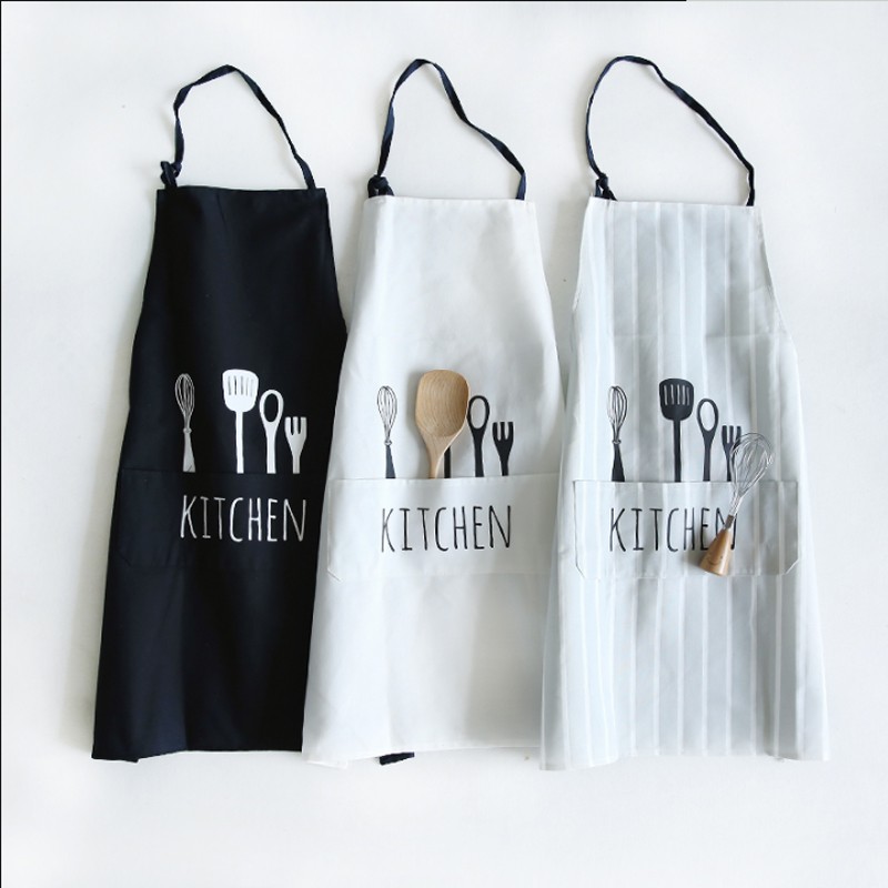 Tạp dề cotton SWEEJAR chống bám dầu có túi lớn tiện dụng nấu ăn