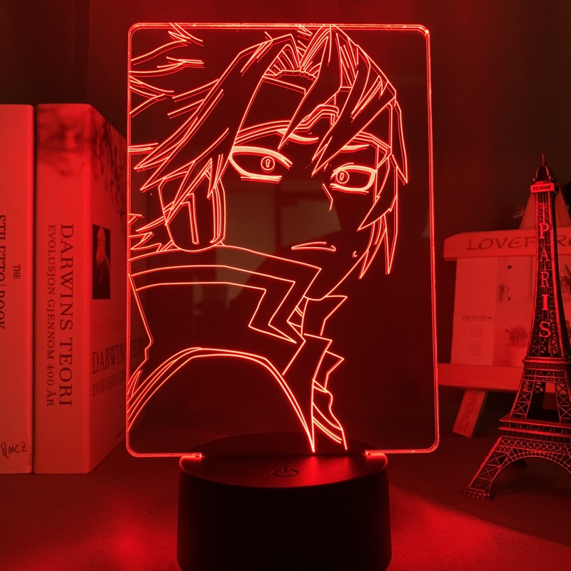 Đèn Led 3d Họa Tiết Hoạt Hình My Hero Academia Denki Kaminari Độc Đáo Trang Trí Phòng Ngủ