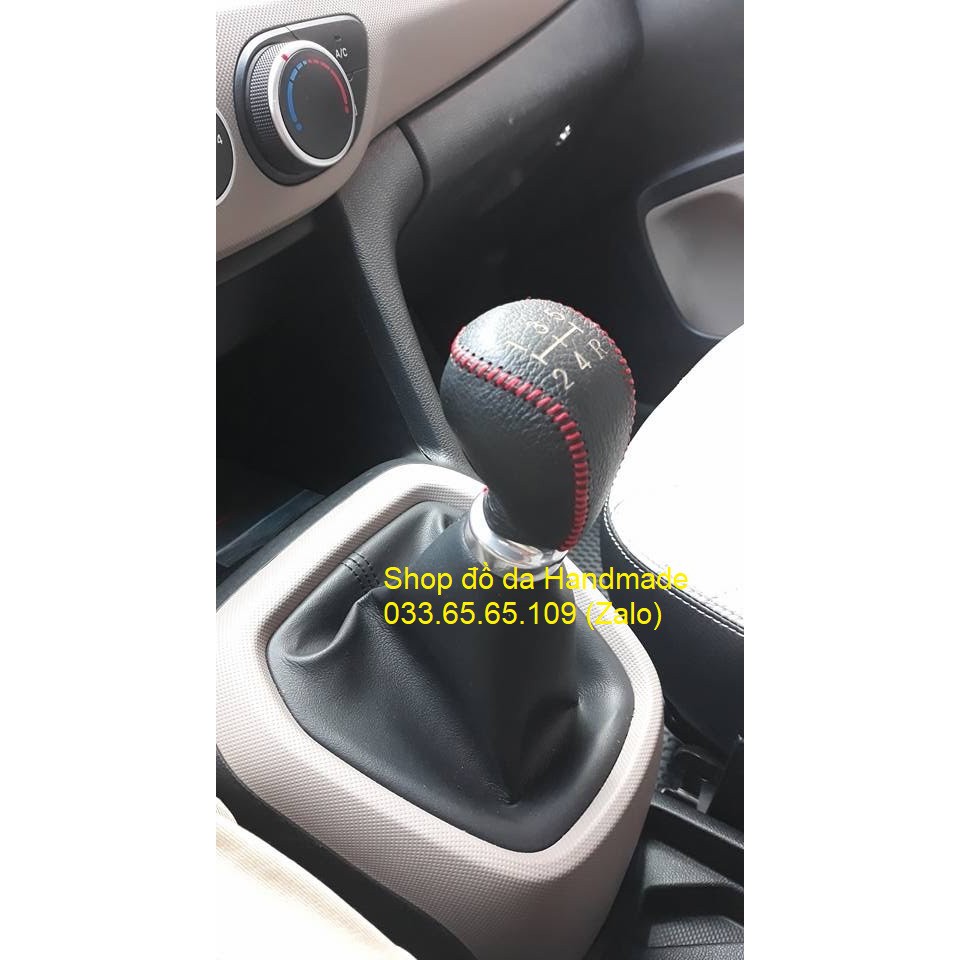 Bọc da cần số + phanh tay xe Hyundai I10 số sàn