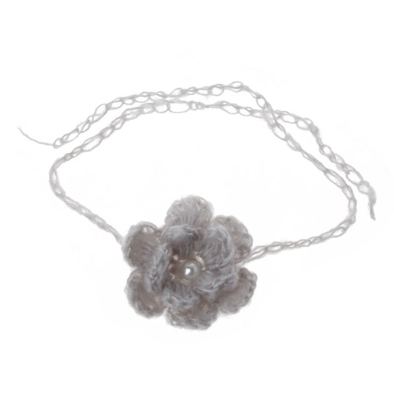 Băng Đô Hoa Mềm Mại Màu Trơn Dùng Làm Phụ Kiện Chụp Ảnh Cho Bé Gái