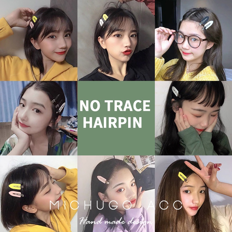 Kẹp Tóc Haimeikang Màu Kẹo Ngọt Kiểu Dáng Đơn Giản Thời Trang Hàn Quốc Cho Nữ
