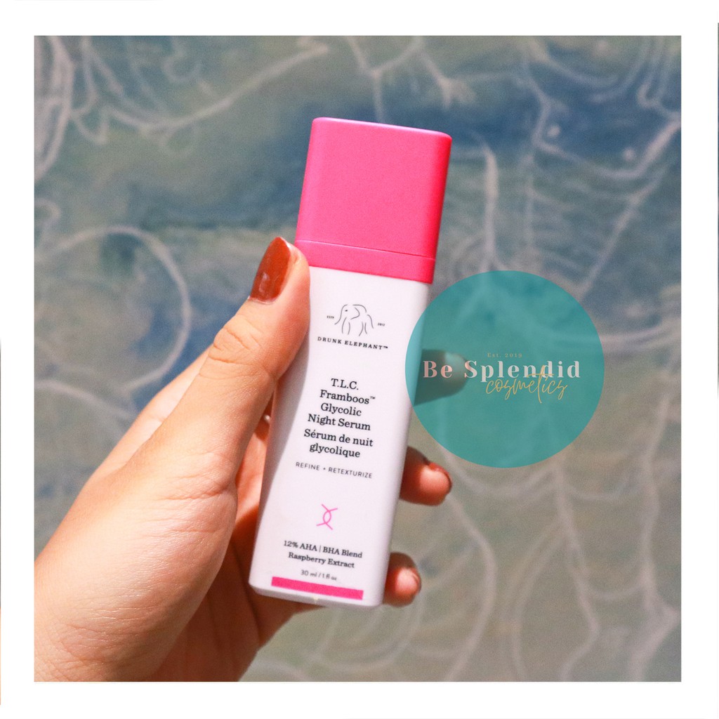 DRUNK ELEPHANT Serum dưỡng da ban đêm TLC Framboos Glycolic Night Serum [30ml]