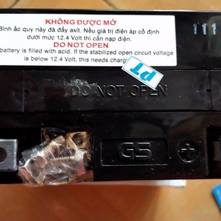 BÌNH ẮC QUY KHÔ GS GT7A-H (12V-7AH)