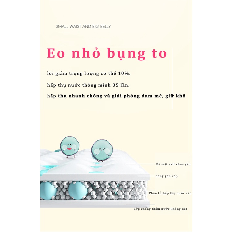 Tã quần Yiying Trái cây axit yếu tã L38/XL36/XXL34/XXXL32 tã bỉm quần dán sơ sinh tã em bé