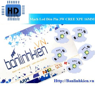 [HD] Mạch Led Đèn Pin 3W CREE XPE 16MM zin HD1