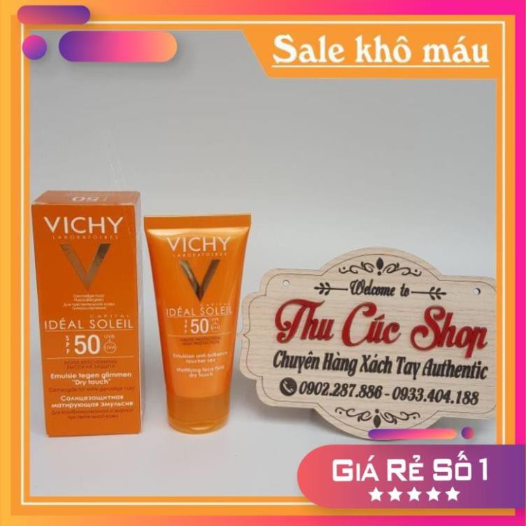 Kem chống nắng Vichy SPF50 không gây nhờn rít [HÀNG CHÍNH HÃNG PHÁP]