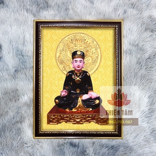 Tranh ông Hoàng Bảy 36x48cm chất liệu vải phủ bóng khung composite xịn xò