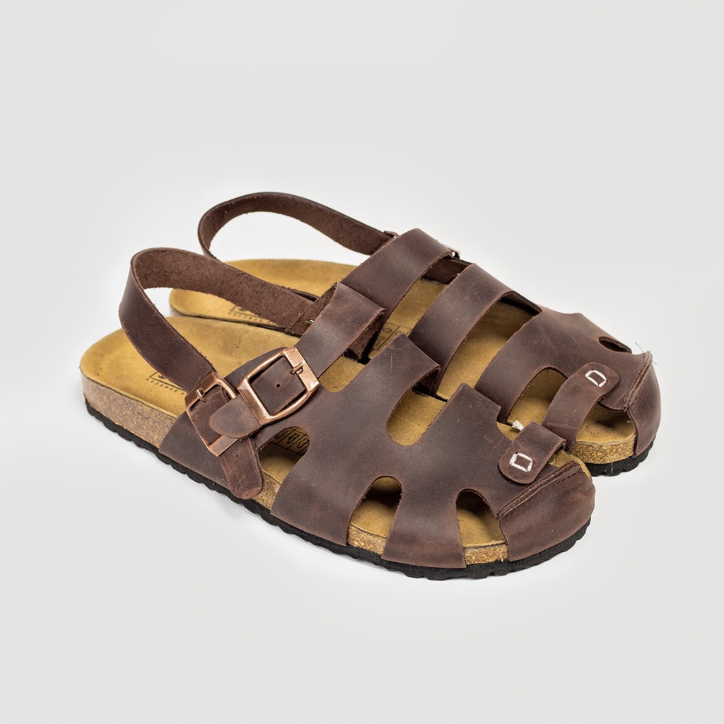 Sandals Rọ Quai hậu Da Bò Thật Dòng Unisex Xuất khẩu châu Âu Birken vietnam