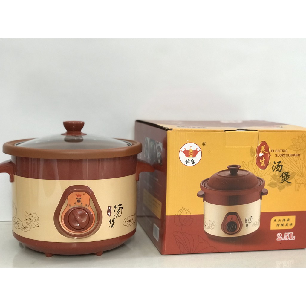 Nồi Kho Cá, Nấu Cháo, Hầm Nhừ, Trưng Yến Tiện Dụng Dung Tích 2,5 Lít Lõi Đất