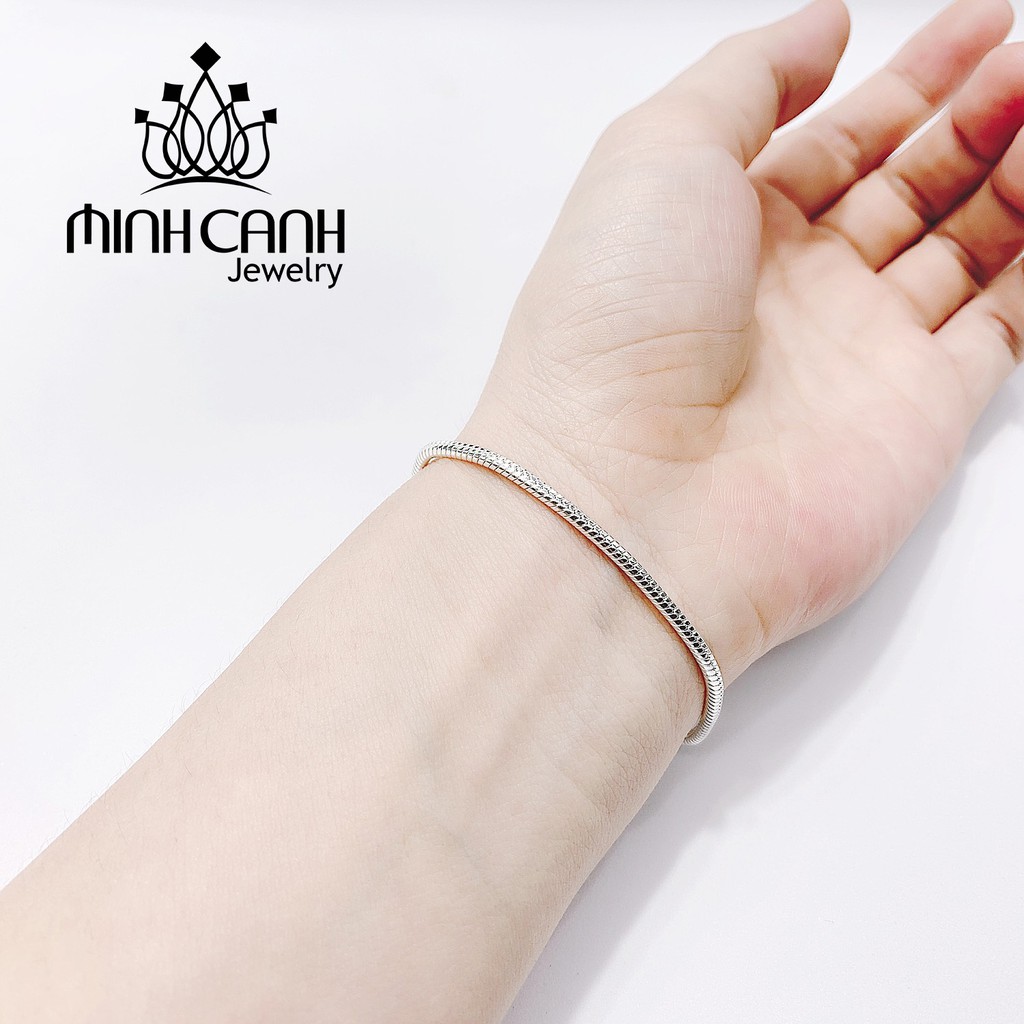 Lắc Tay Bạc Nữ Dây Mì Trơn - Minh Canh Jewelry