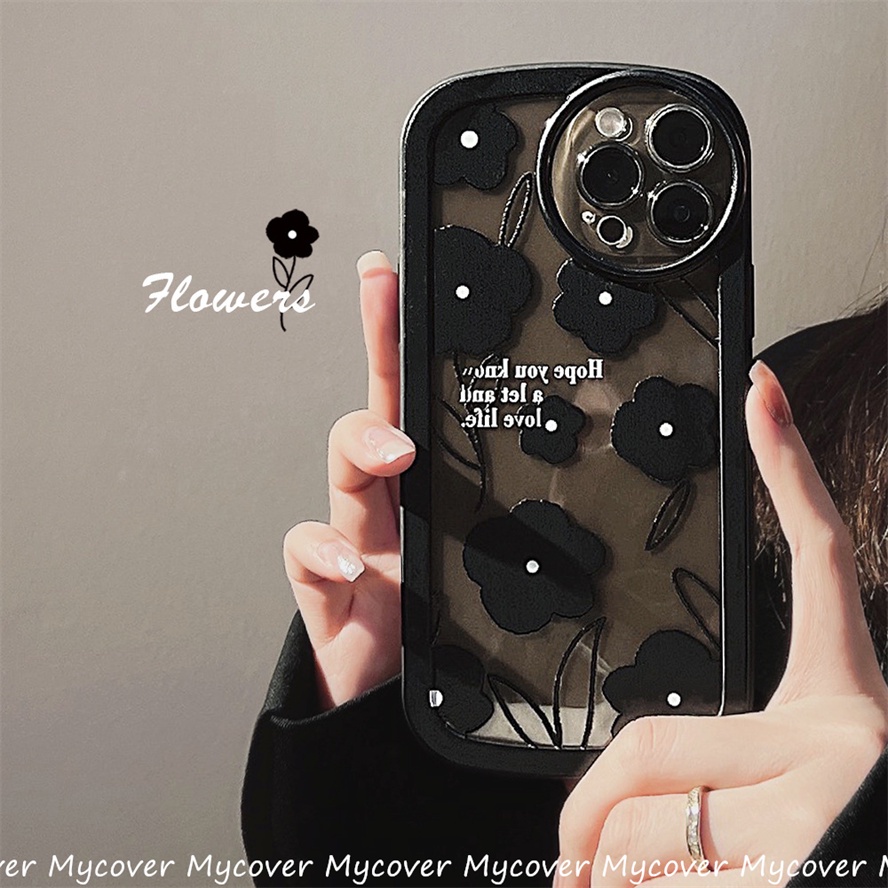Ốp Điện Thoại Họa Tiết Hoa Xinh Xắn Cho iPhone 14 13 12 11 Pro Max Xs XR X 8 7 Plus SE 2020