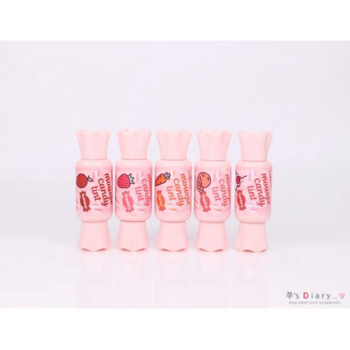 tuan064 Son Mousse Hình Viên Kẹo Cực "cute" The Saem Saemmul Mousse Candy Tint tuan064