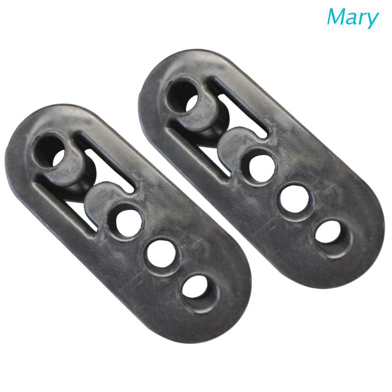 Bộ 2 Móc Treo Ống Pô Xe Hơi 11mm 4 Lỗ Bằng Cao Su Cách Nhiệt Tiện Dụng