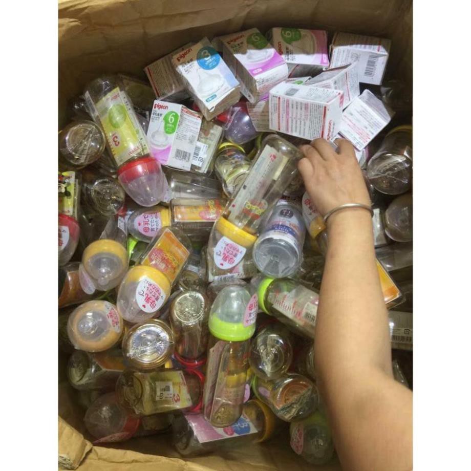 Bình sữa Pigeon cổ rộng Nội địa Nhật Bản 150ml, 240ml