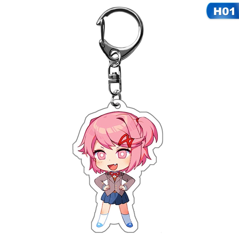 Móc Khóa Nhựa Acrylic Hóa Trang Nhân Vật Sayori Yuri Natsuki Monika
