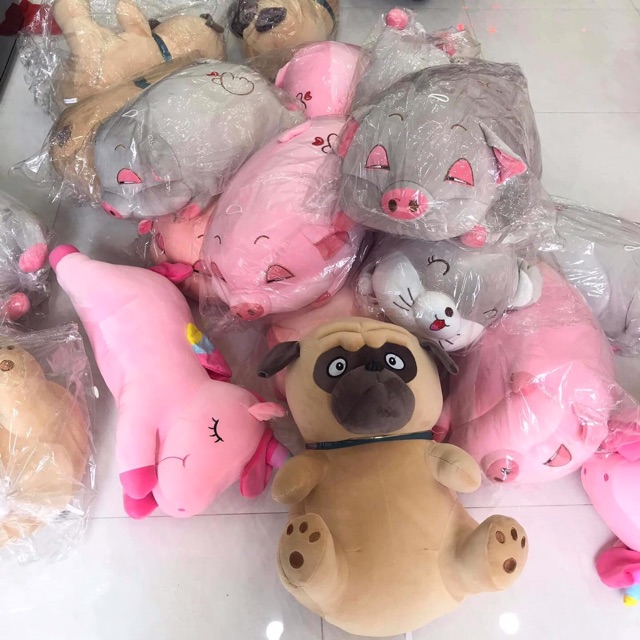 Chó bông Mặt Xệ Pug 50cm