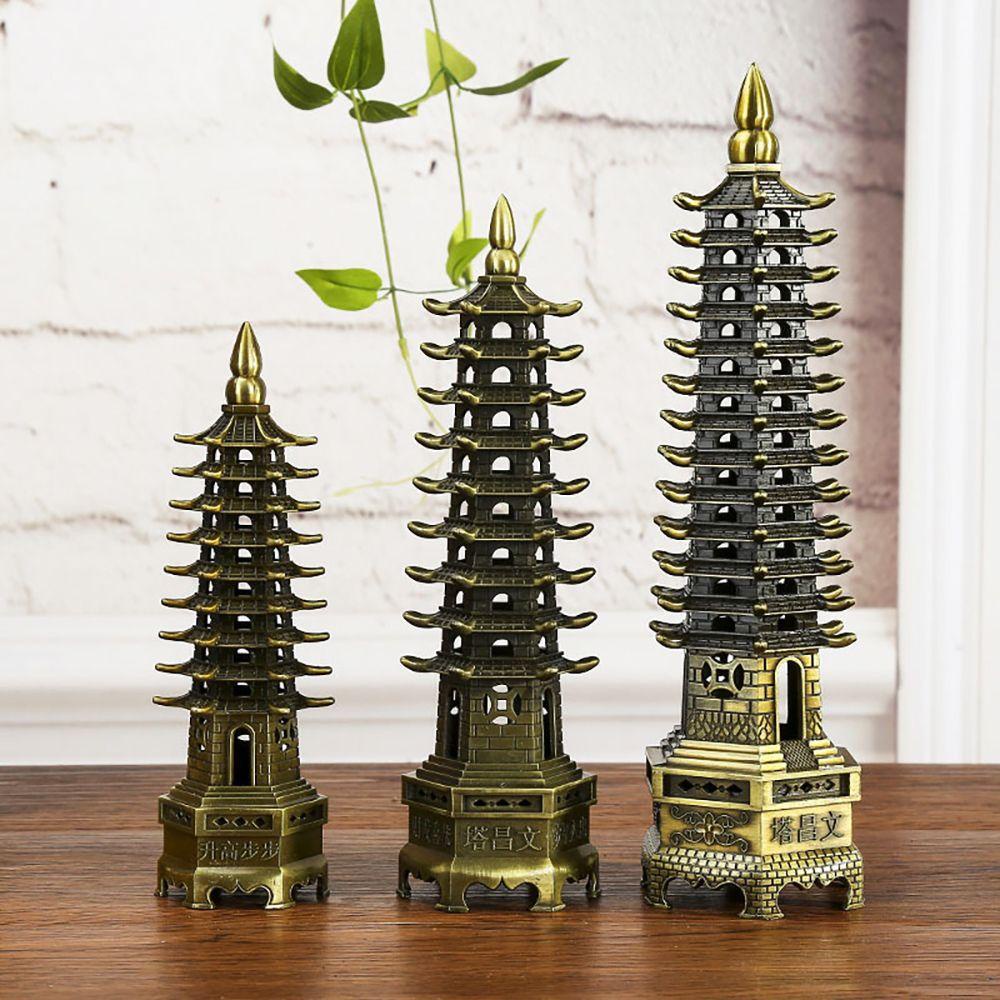 Mô Hình Tượng Wen Chang Pagoda Bằng Hợp Kim Kẽm 1 Cái 9 Cấp Độ Dùng Trang Trí Nhà Cửa
