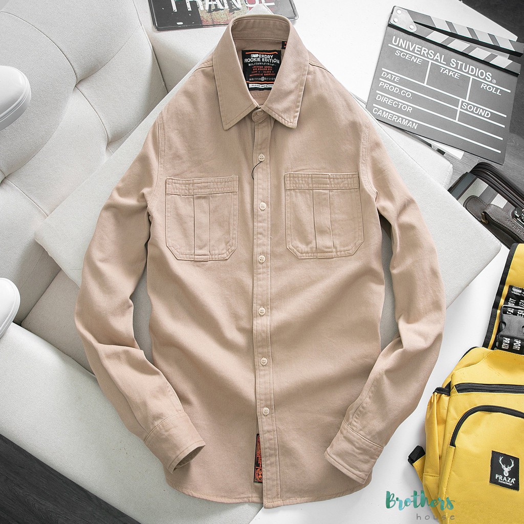 Áo sơ mi nam kaki SuperDry cực đẹp | BigBuy360 - bigbuy360.vn