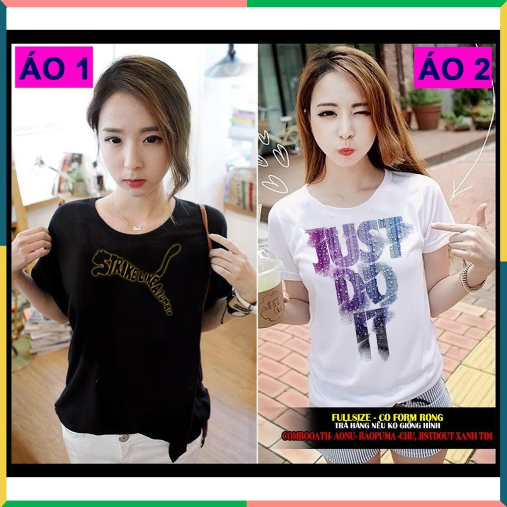 Mẫu Áo thun Nữ Chất - Áo phông chất thun cotton in hình siêu đẹp