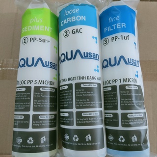 Lõi lọc nước aqua , bộ 3 lõi lọc cao cấp aqua số 1-2-3
