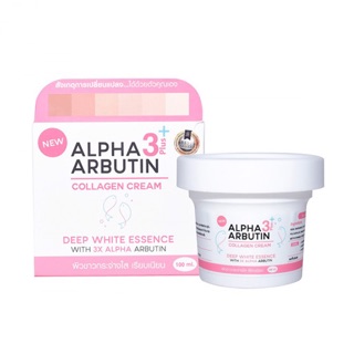 Kem Kích Trắng Da Alpha Arbutin Collagen Cream 3+ Plus Deep White Essence 100ml