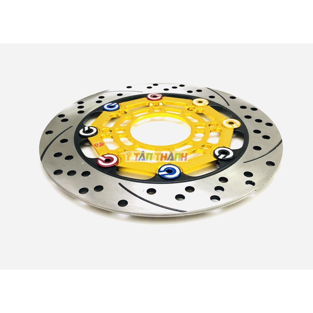 đĩa thắng brembo 220mm vàng